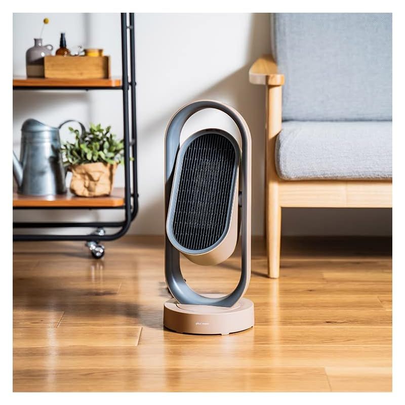 plusmore プラスモア 3Dセラミックヒーター -ファン リモコン付 MO-WA005 CM キャメル 0