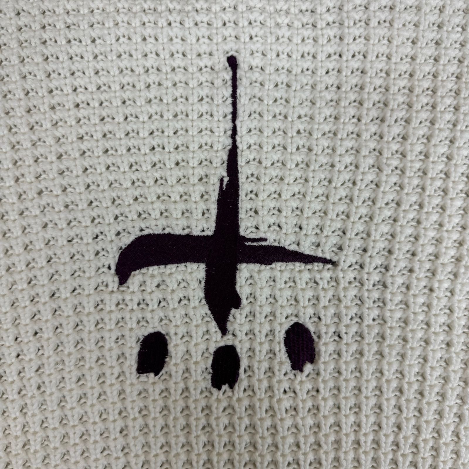 定価71500円 CVTVLIST 23AW ロゴ 刺繡 クラッシュ加工 クルーネック 