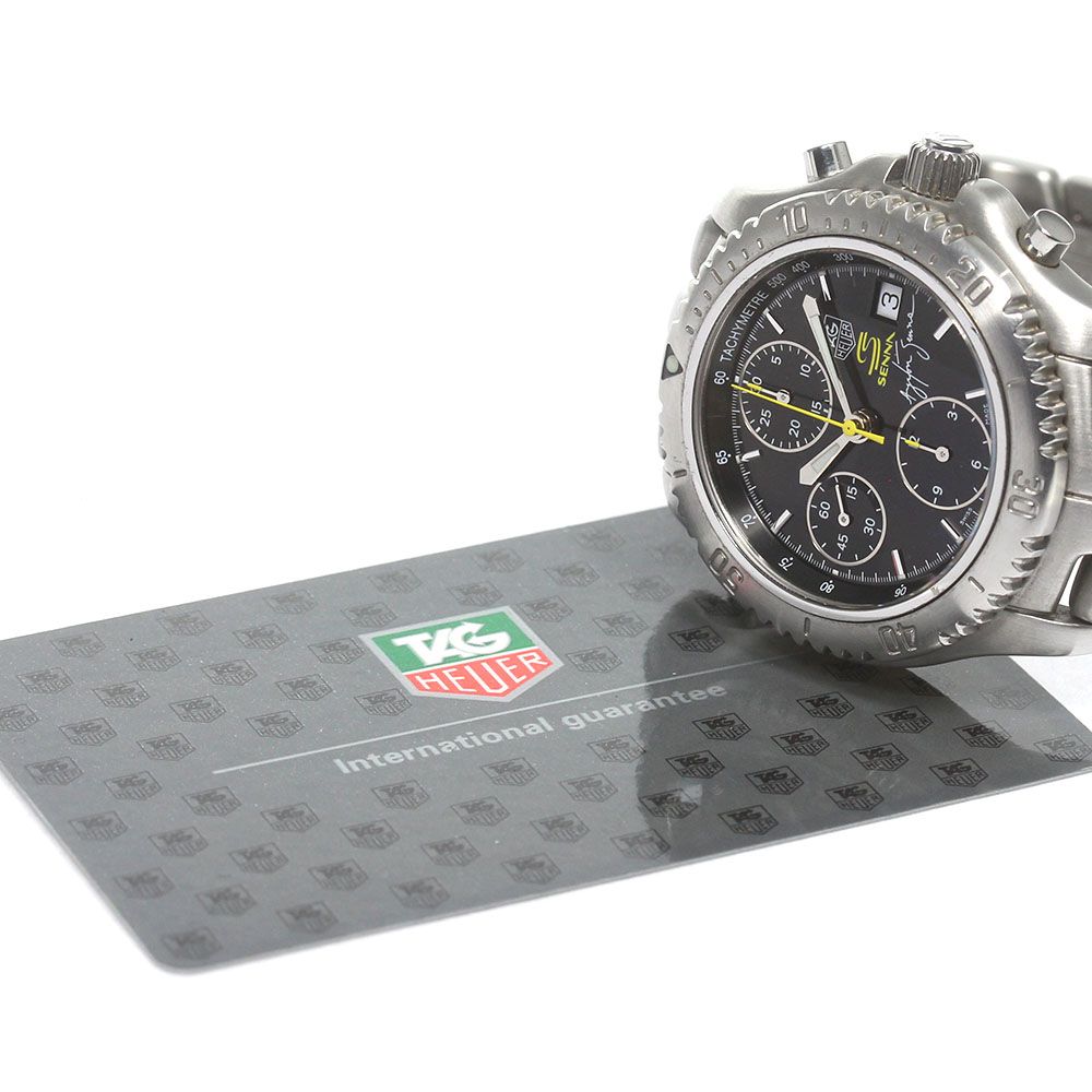 タグホイヤー TAG HEUER CT2115 リンク アイルトン・セナ限定モデル クロノグラフ 自動巻き メンズ保証書付き_829143 - メルカリ