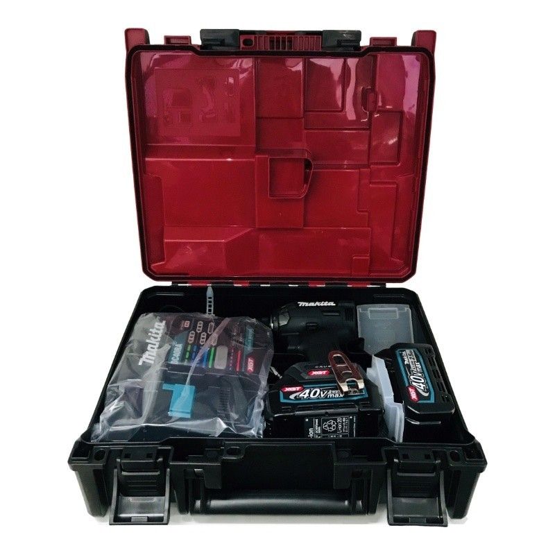 makita マキタ 充電式インパクトドライバ TD002GRDXB 40V ブラック バッテリBL4025×2個 充電器DC40RA 22510K598