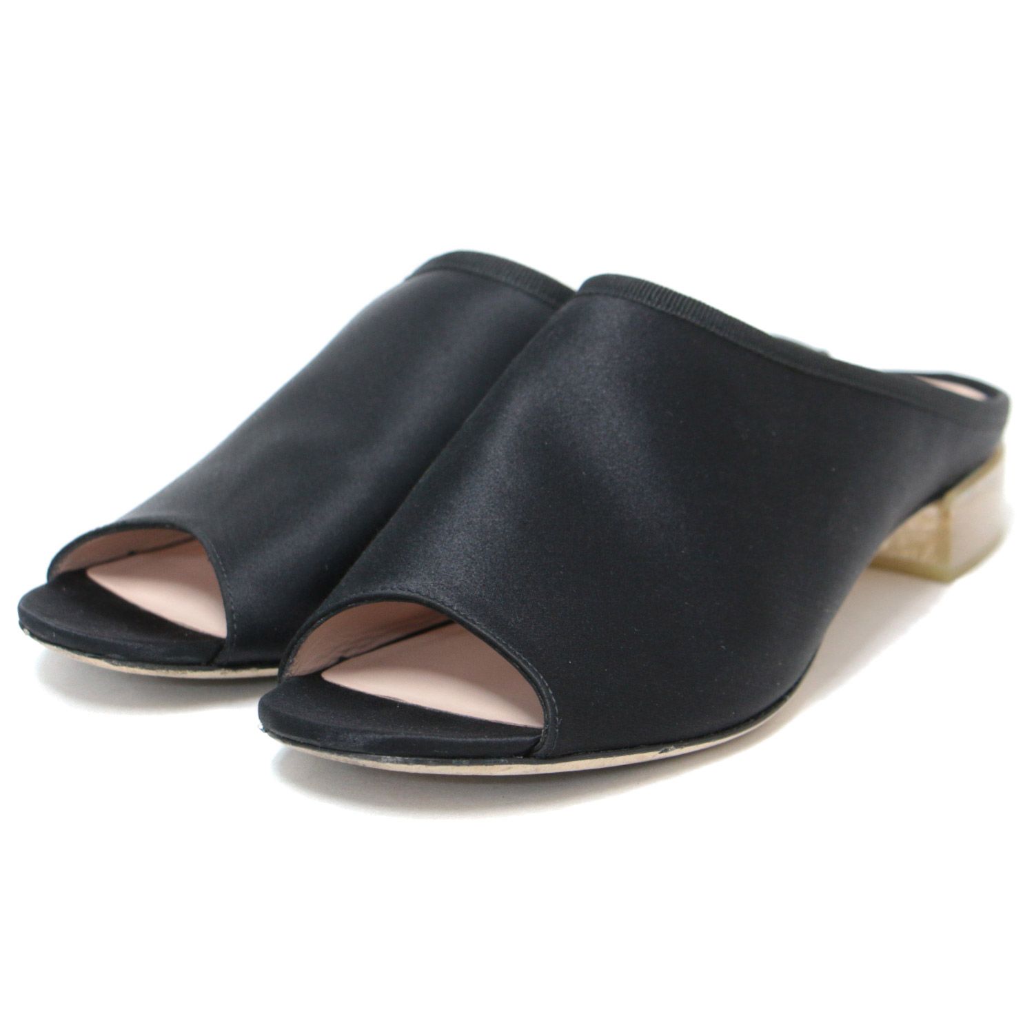 repetto レペットヒールあり38 repetto(レペット) ⁄ repettoレペット レザー ストラップサンダル