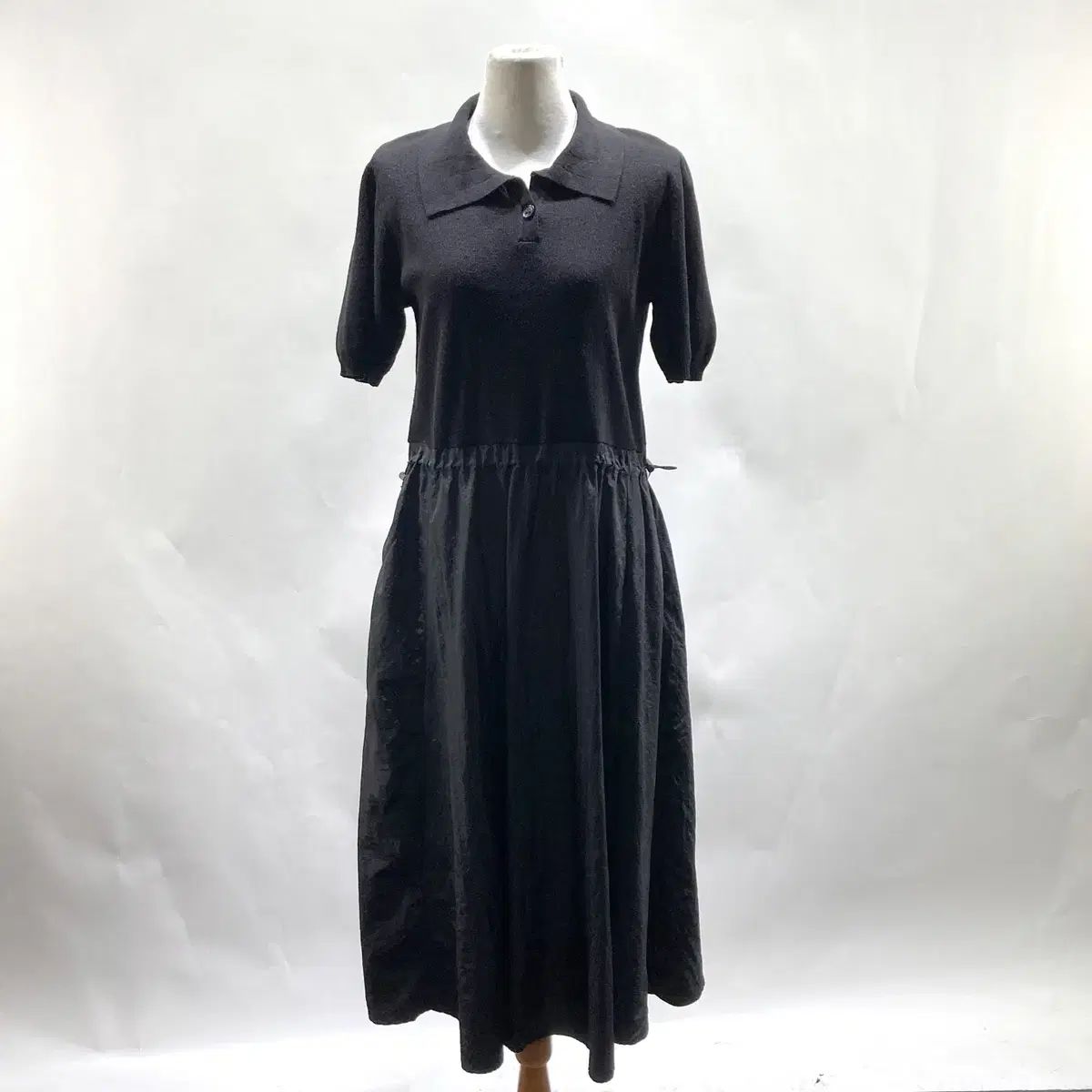 ブリーレ 2023 カラー シャカシャカ素材 シャーリング ワンピース 55 パーマネント