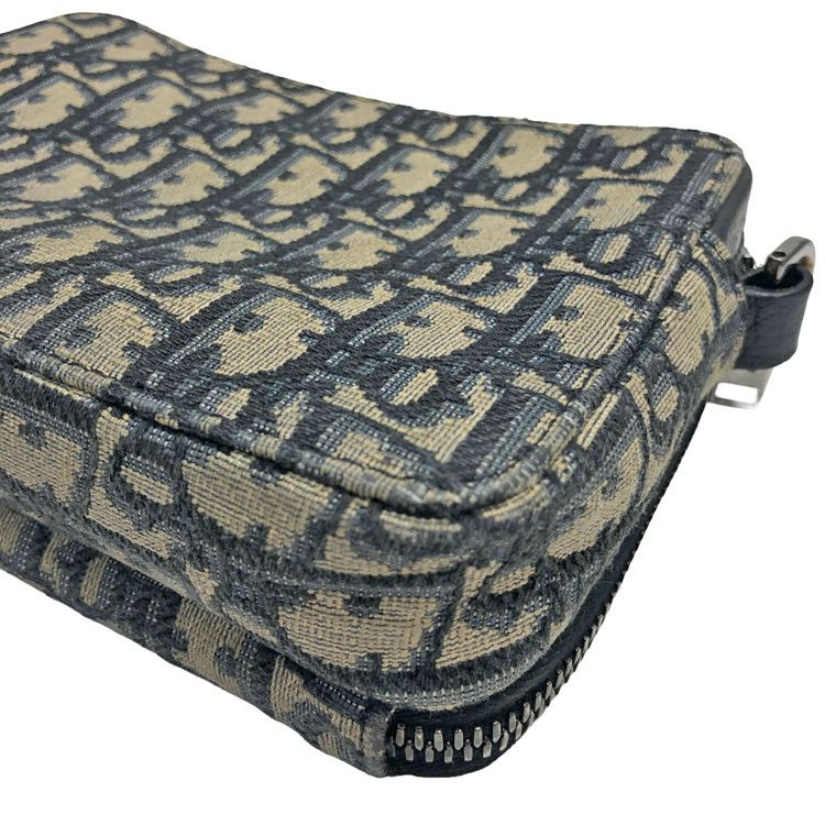 DIOR オブリークストラップ付きジップポーチショルダーバッグ