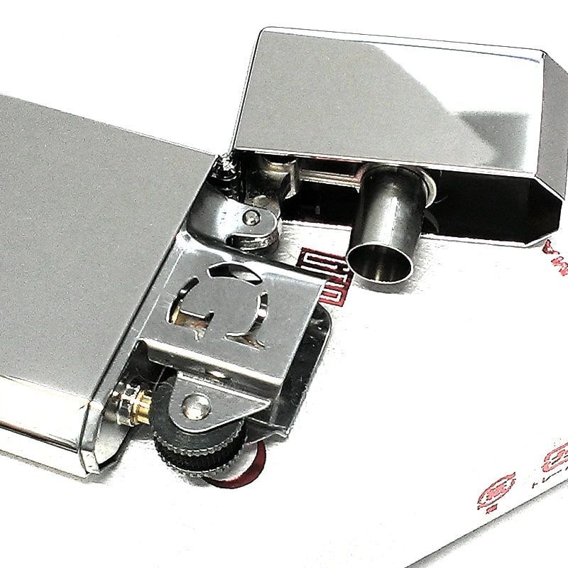 オイルライター かっこいい ギアトップ シンプル 鏡面プラチナ 日本製