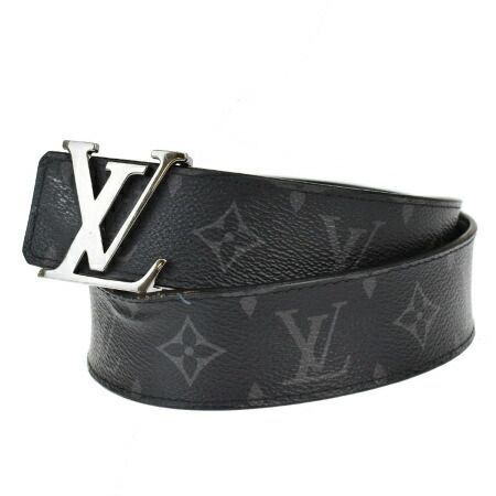 【中古】 ルイヴィトン LOUIS VUITTON サンチュール イニシアル ベルト バックル モノグラム エクリプス レザー 85/34 M9043 33ML584