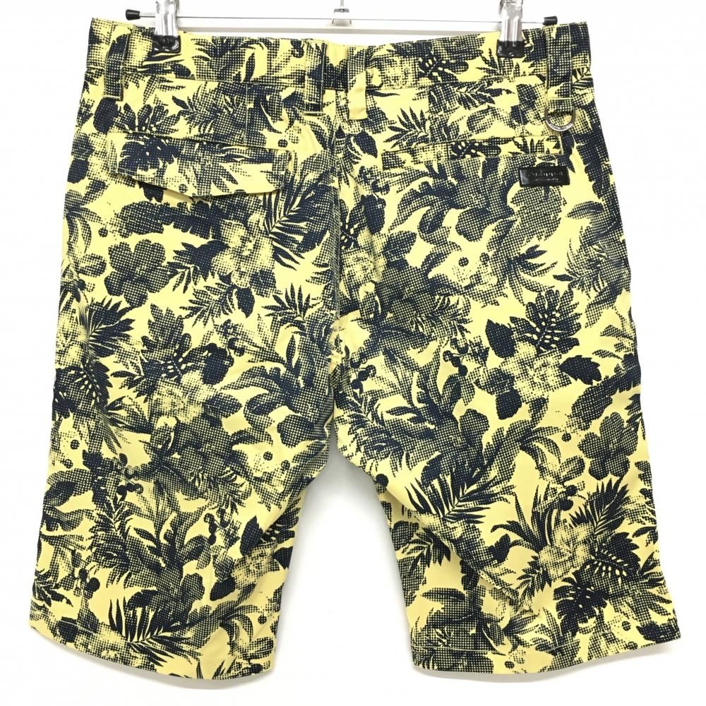 ☆SALE価格☆【超美品】カッパ ハーフパンツ イエロー×黒 花柄