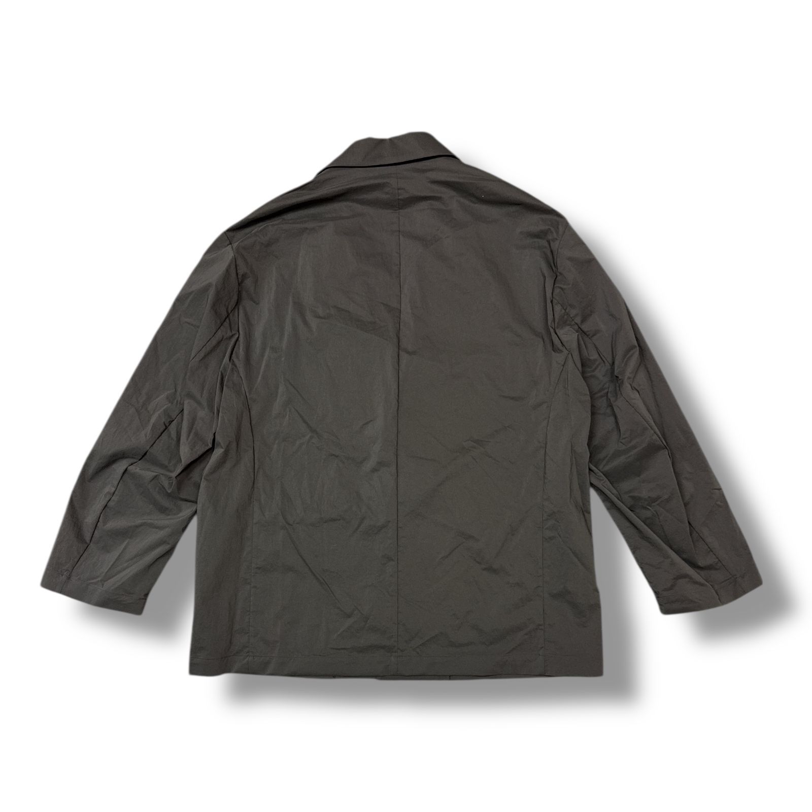 ジャケット・アウター stein OVERSIZED WINDPROOF SINGLE JACKET ssstein(シュタイン)/OVERSIZED SINGLE BREASTED LONG JACKET/BLACK