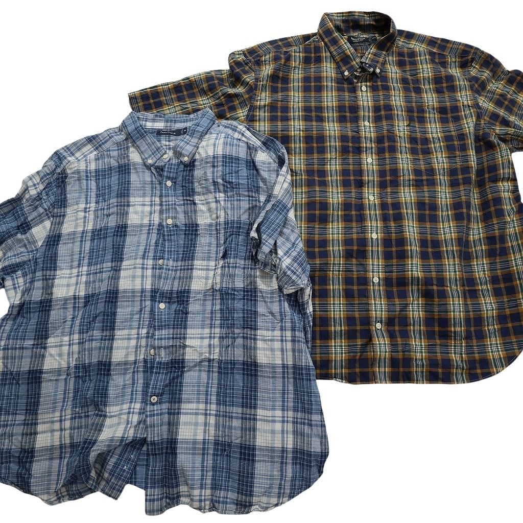 古着卸 まとめ売り ノーティカ NAUTICA 半袖シャツ 9枚セット (メンズ