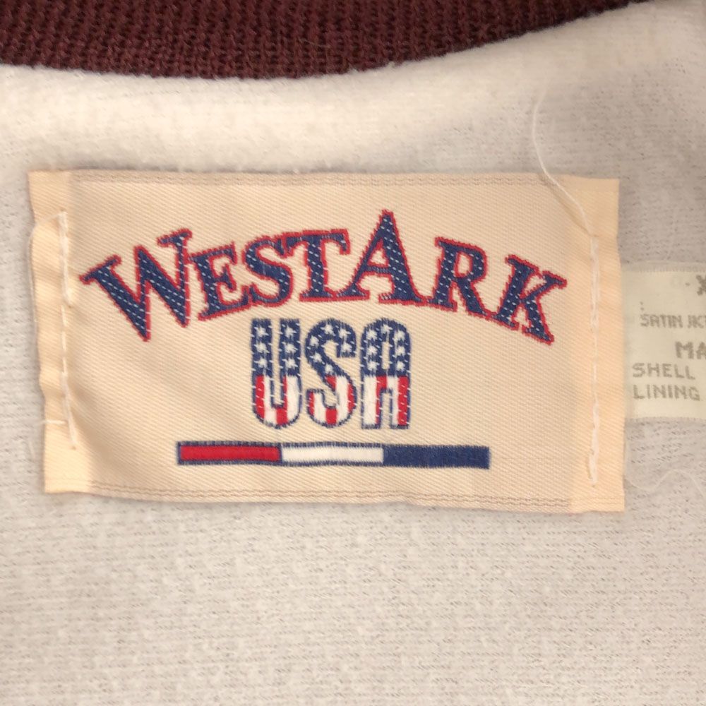 ウエストアーク 90s USA製 プリント ナイロン スタジャン XL パープル