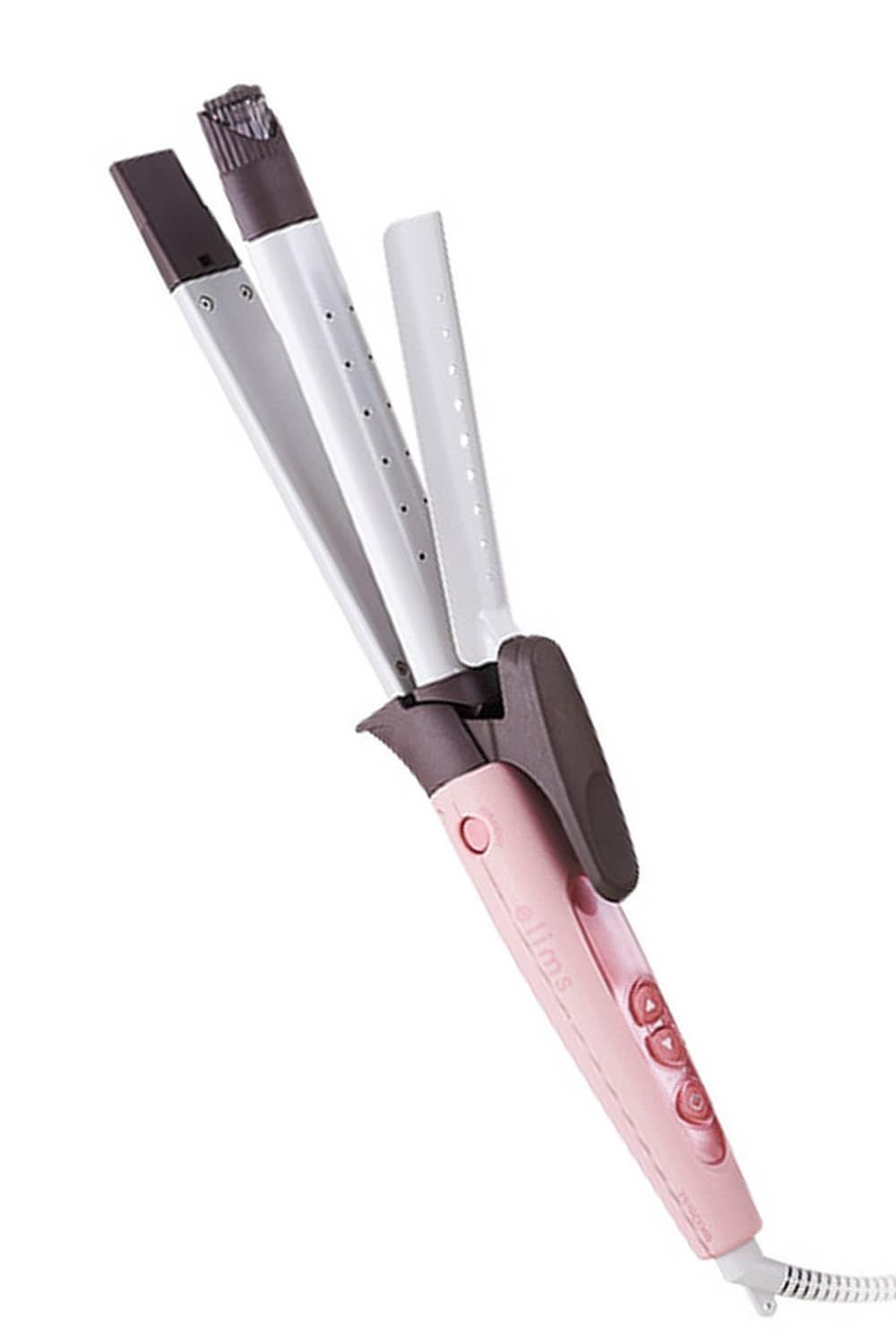 テスコム ヘアアイロン コテ 26mm ストレート/カール 2way マイナスイオン 海外対応 スチーム 温度調整/ロック/メモリー 自動OFF 開閉ロック ラク抜きプラグ メルティピンク TW552A-P [メルティピ