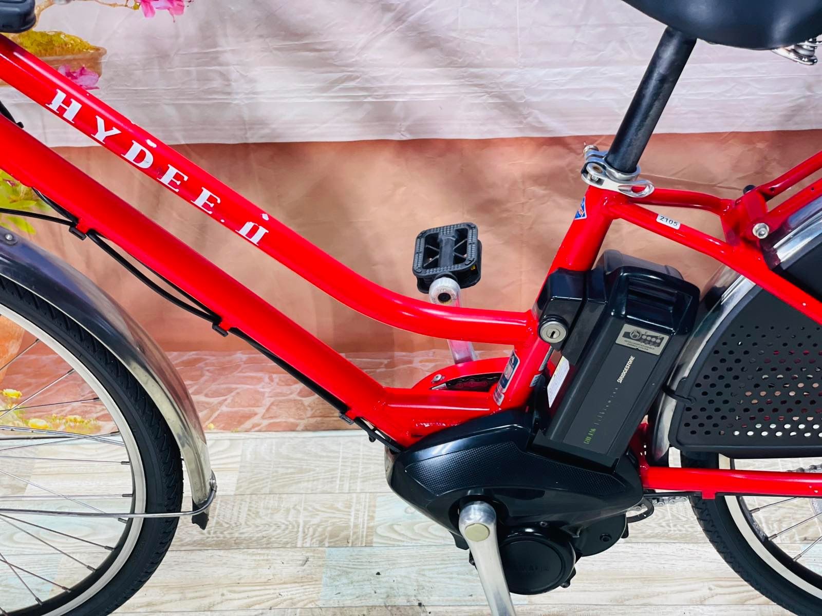 HYDEE!!　激レア⭐️アクティブレッド　ブリヂストン電動自転車　Y2105 HYDEE 激レア⭐️】【大人気26インチ】ブリヂストン電動アシスト
