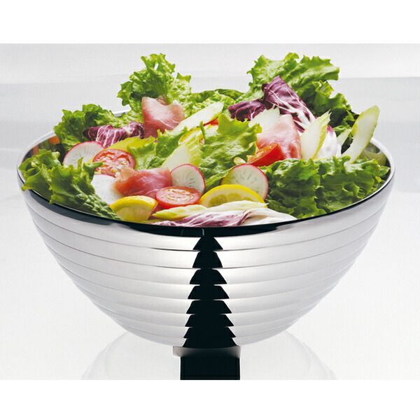 18-8 サラダボール/ライン (ダブルウォール) 23cm 3262423 ロンド