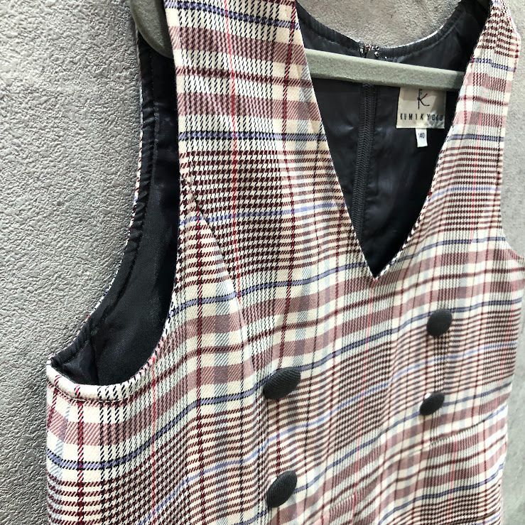 美品】チェック柄 ワンピース 95㎝ - キッズ服女の子用(90cm~)