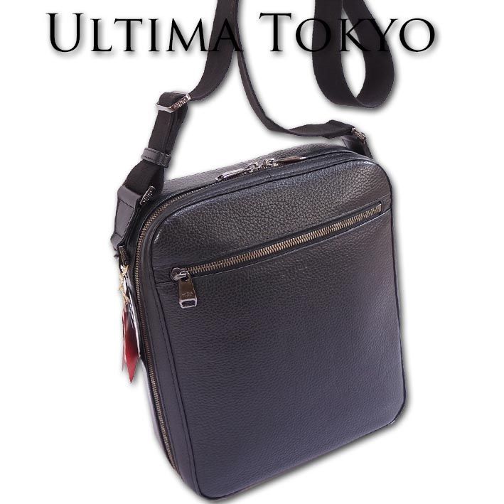 ウルティマ トーキョー ショルダーバッグ メンズ 本革 ミニサイズ ショルダーベルト着脱可 リベロ 77681 キャメル ultima TOKYO バート ショルダーバッグ メンズ レザー 革 タテ型 70111