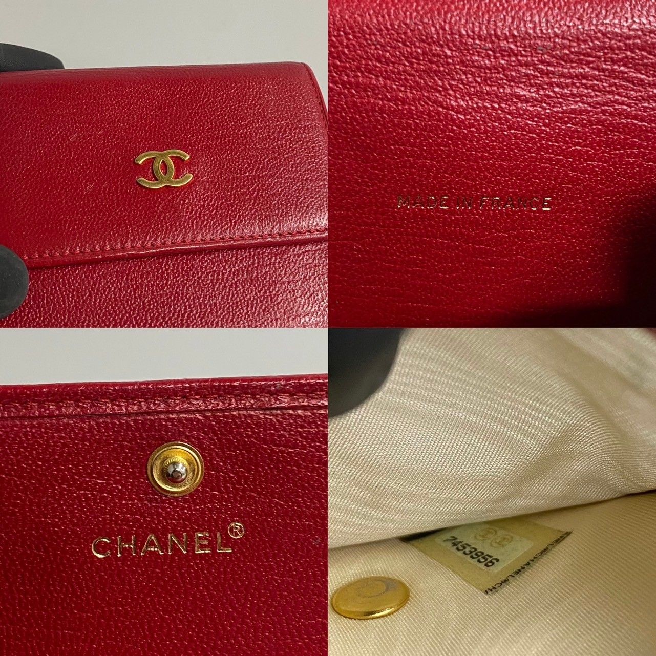 美品 希少品 シール有 7番台 CHANEL シャネル ココマーク レザー