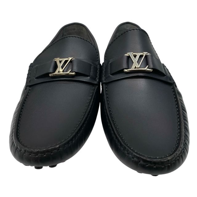 ルイ ヴィトン ND 1109 ホッケンハイムローファー シューズ ビジネス 靴 レザー ブラック LOUIS VUITTON サイズ 6 1 2 約25.5 cm