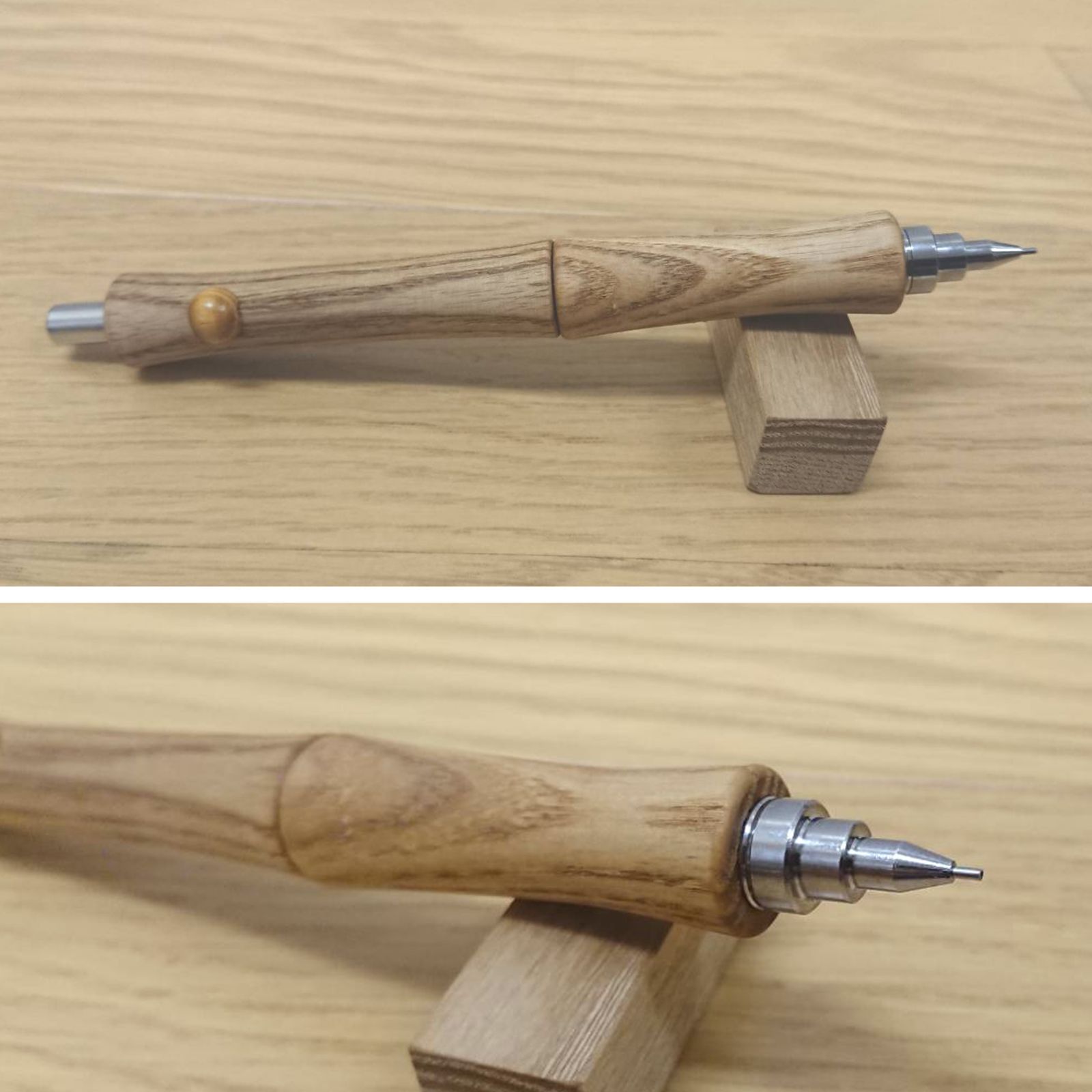 【edamamedog】完成しました。木軸　手作り　木のシャープペンシル edamamedog】完成しました。木軸 手作り 木のシャープペンシル
