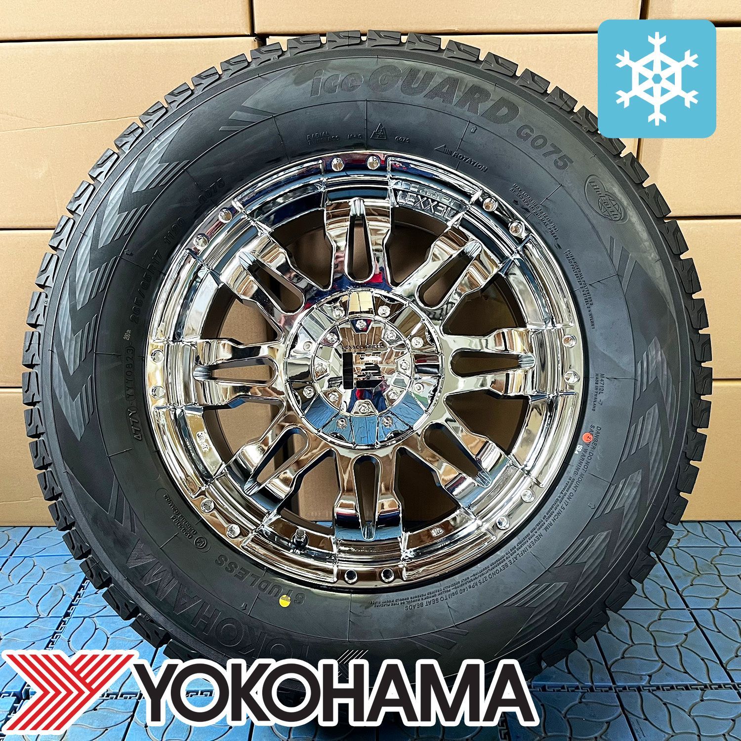 【最終値下げ】ヨコハマアイスガードG075 265/70 R17ラングラー iceGUARD 国産スタッドレス JEEP JK JL ラングラー ヨコハマ