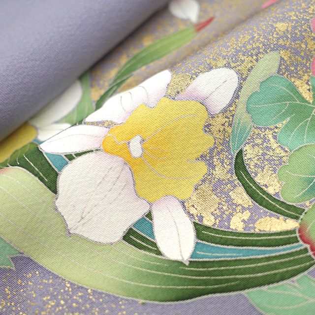 ◾️凛とした高級手描き逸品友禅正絹◾️四季折々の花々◾️手縫いフルオーダーフルセット ◾️凛とした高級手描き逸品友禅正絹◾️四季折々の花々
