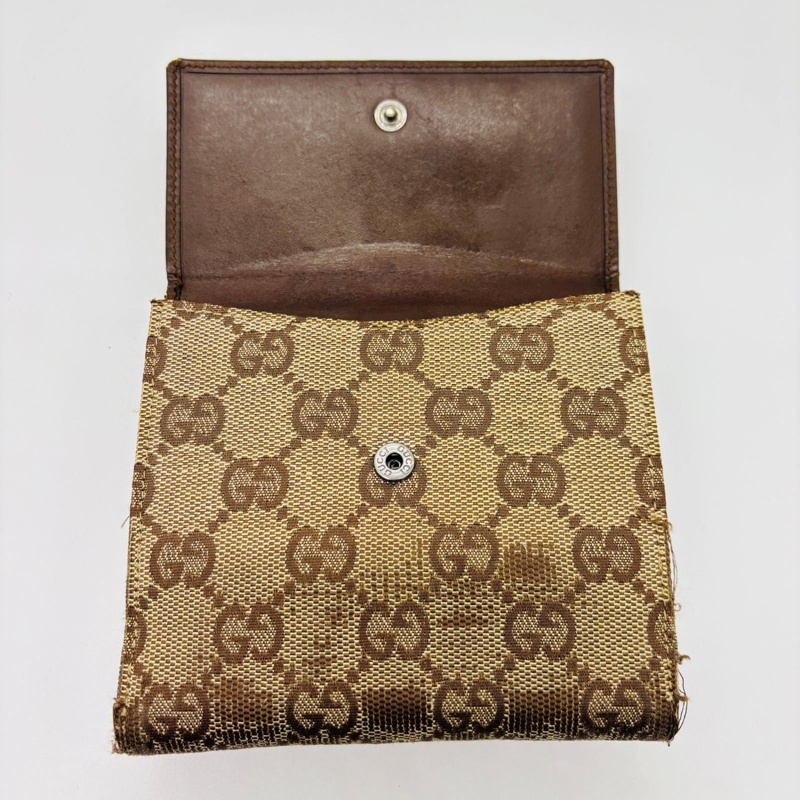 充実の品 希少ヴィンテージ✨】 GUCCI グッチ 二つ折り財布 ジャッキー GG 小物
