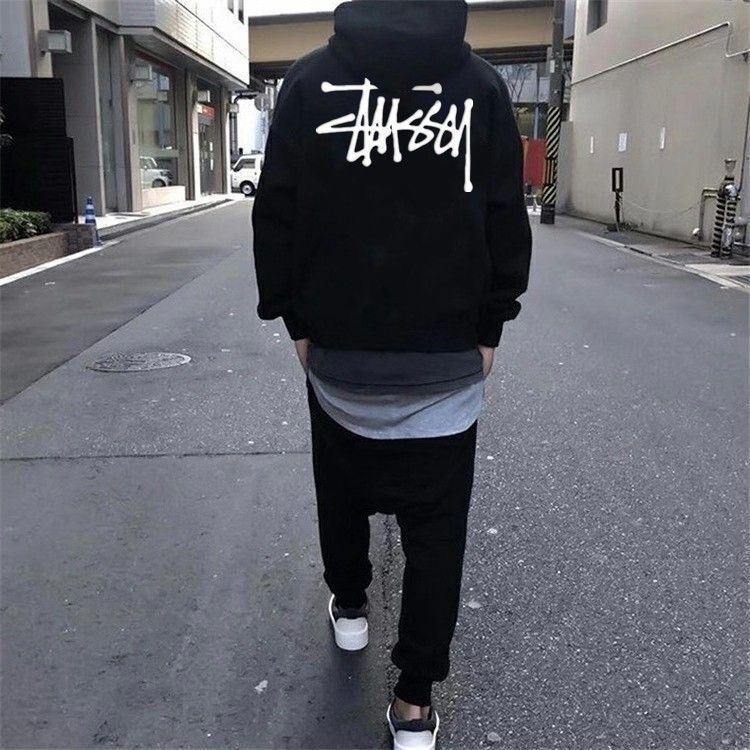 STUSSY ステューシー ベーシック ジップパーカー BASIC STUSSY ブラック