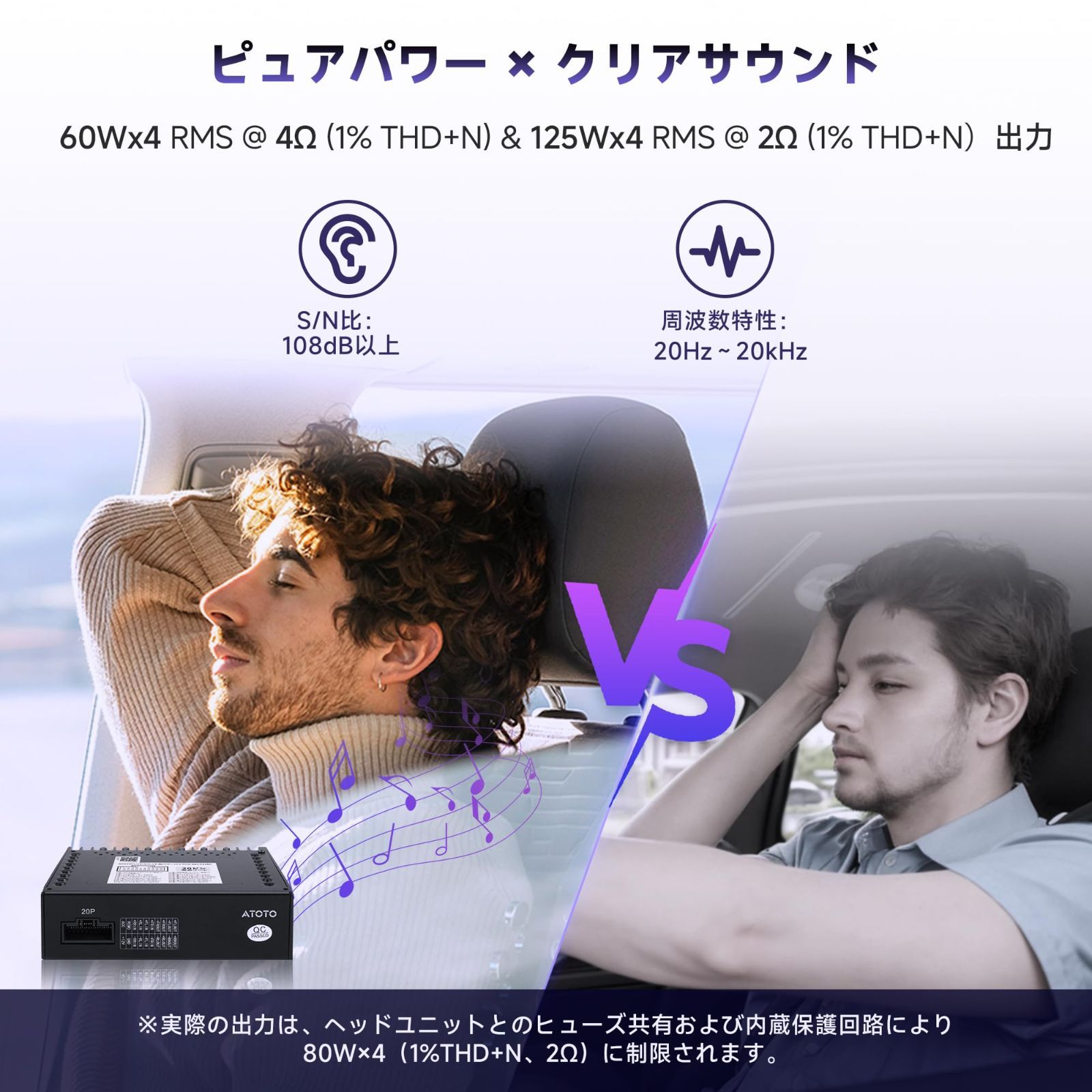 CA-AEC122DL コンパクトカーアンプ