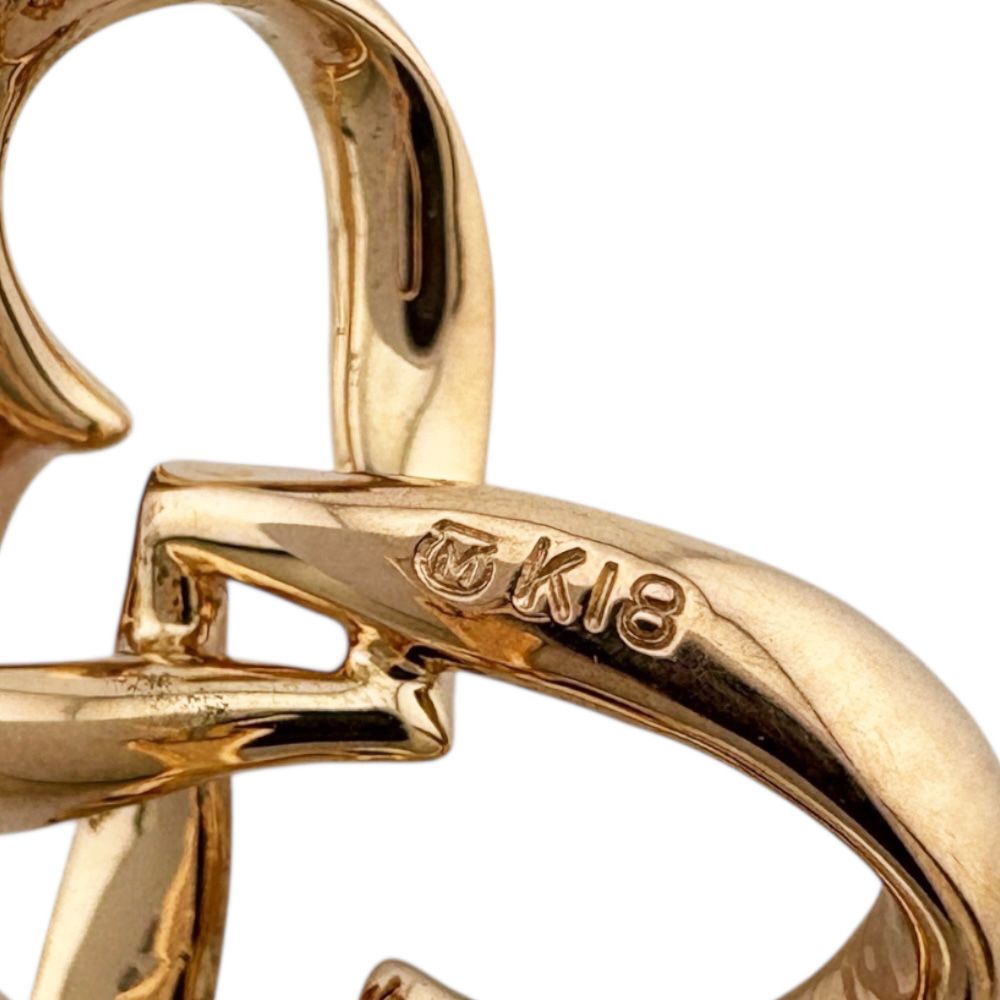 ミキモト イヤリング 18金 K18ピンクゴールド パール レディース  