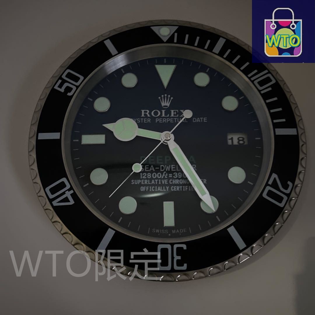ROLEX ロレックス シードゥエラー 掛時計 海外販促品 新品 ROLEX掛け時計 シードゥエラー デプシー-WTO