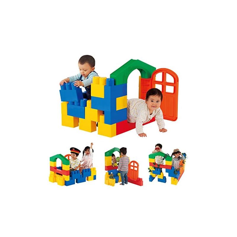 ピープル 全身でブロック 入って遊べるセット 作ったものに入って遊べる 頭が育つ 作例20通り以上 1歳が自分で積める 5種類23パーツ入り YG-115 0