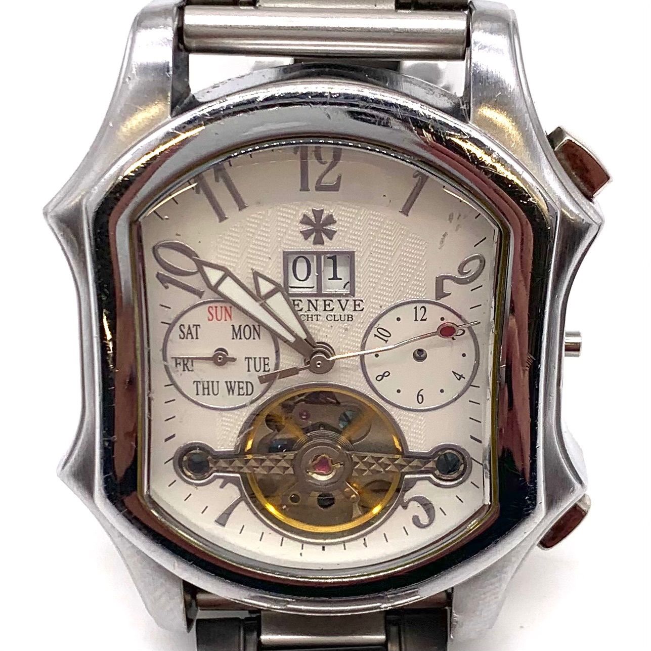 素敵な 稼働品】GENEVE YACHT CLUB 腕時計 自動巻き - メルカリ 時計