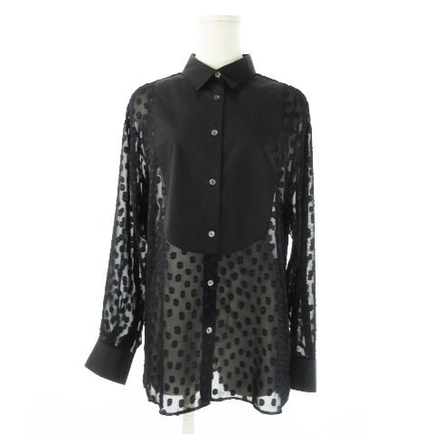 セオリーリュクス【美品】24ss オープンカラーシアーシャツ ブラウス セオリーリュクス24ss オープンカラーシアーシャツ ブラウス セオリー