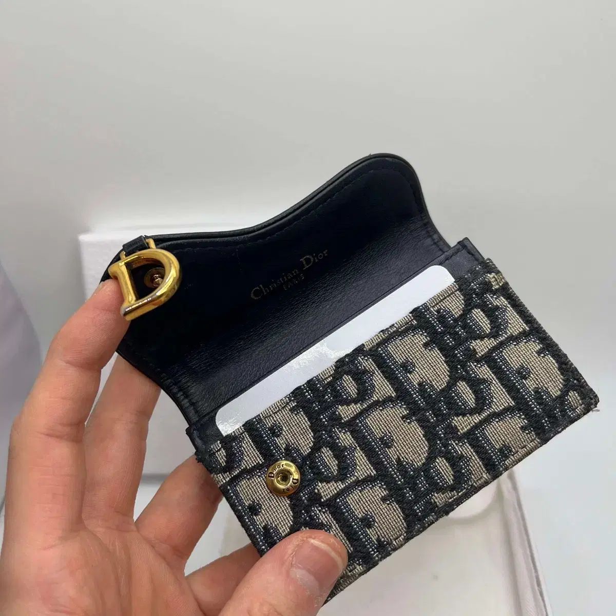 付属品完備 Dior(ディオール) オブリーク サドルバッグ カード 