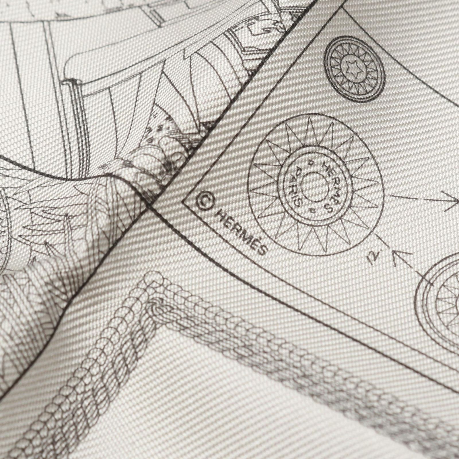 エルメス HERMES スカーフ カレ60 ロボカバール ダブルフェイス