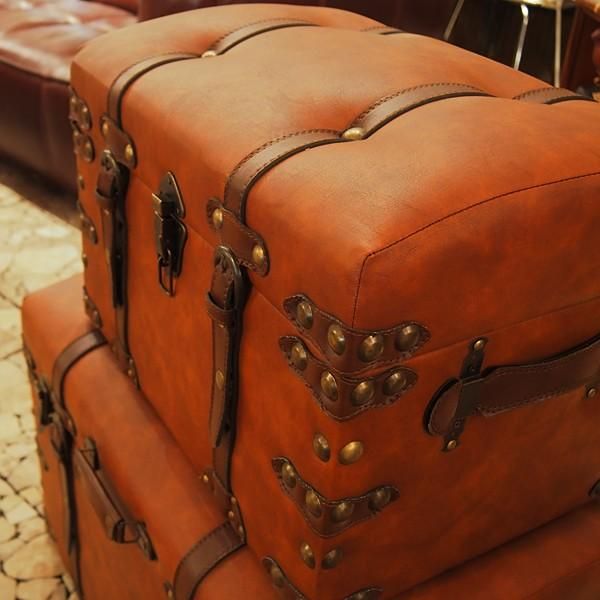 トランク 宝箱 箱 おしゃれ レトロ ヴィンテージ風 インテリア 【azm