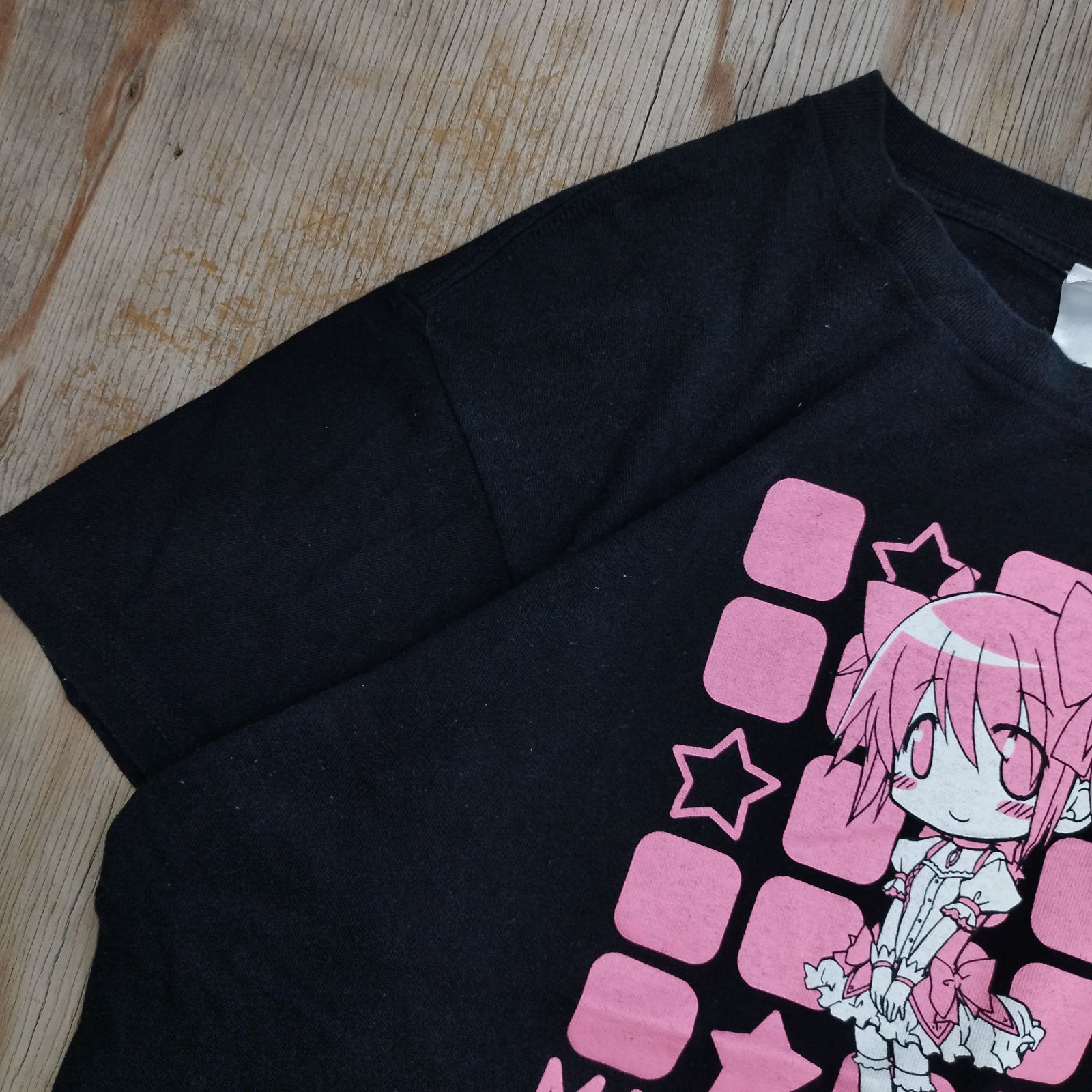 魔法少女まどか☆マギカ Tシャツ まどマギ 鹿目まどか ブラック ピンク