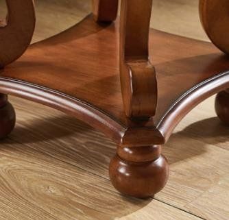 アメリカンスタイルのオールソリッドウッド八角形の電話テーブル