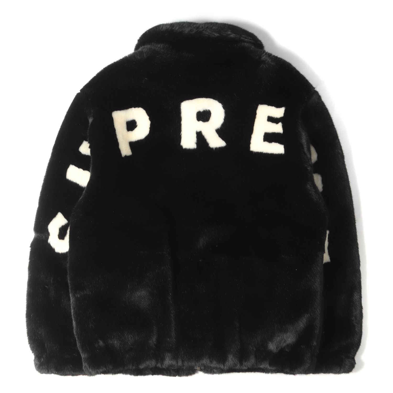 美品 Supreme シュプリーム ジャケット サイズ:M 17SS バックロゴ フェイクファー ボンバー ジャケット Faux Fur Bomber  Jacket ブラック 黒 アウター ブルゾン【メンズ】 - メルカリ