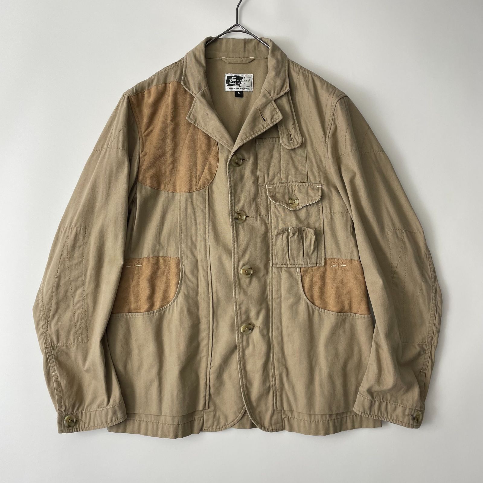 初期/希少】ENGINEERED GARMENTS size/S (qc) エンジニアードガーメンツ ハンティングジャケット コットン ベージュ JACKET  USA製 - メルカリ