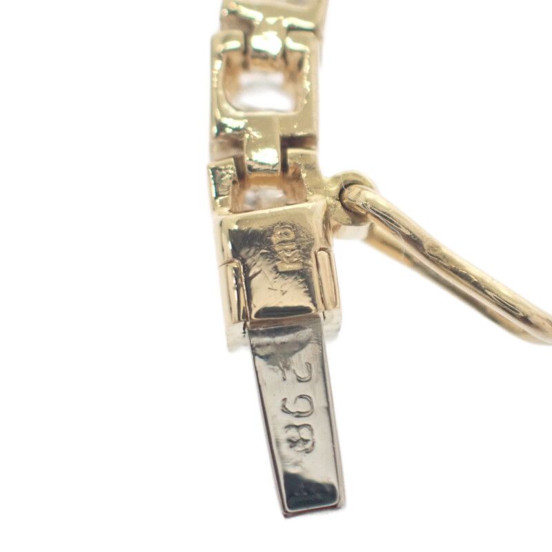 テニスブレス デザインジュエリー ブレスレット K18YG イエロー  