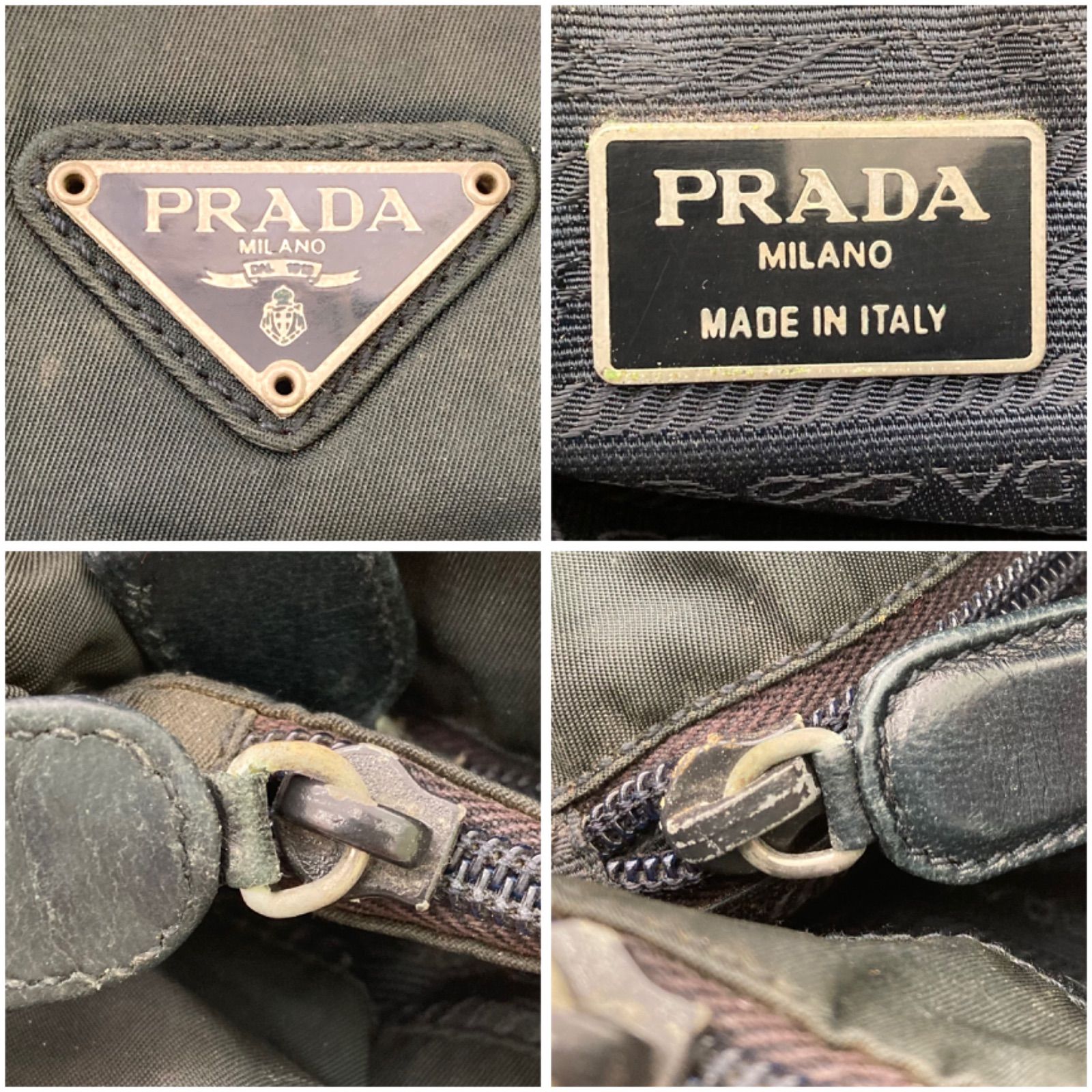 PRADA】プラダ ナイロンバッグ ワンショルダー ハンドバッグ 黒 