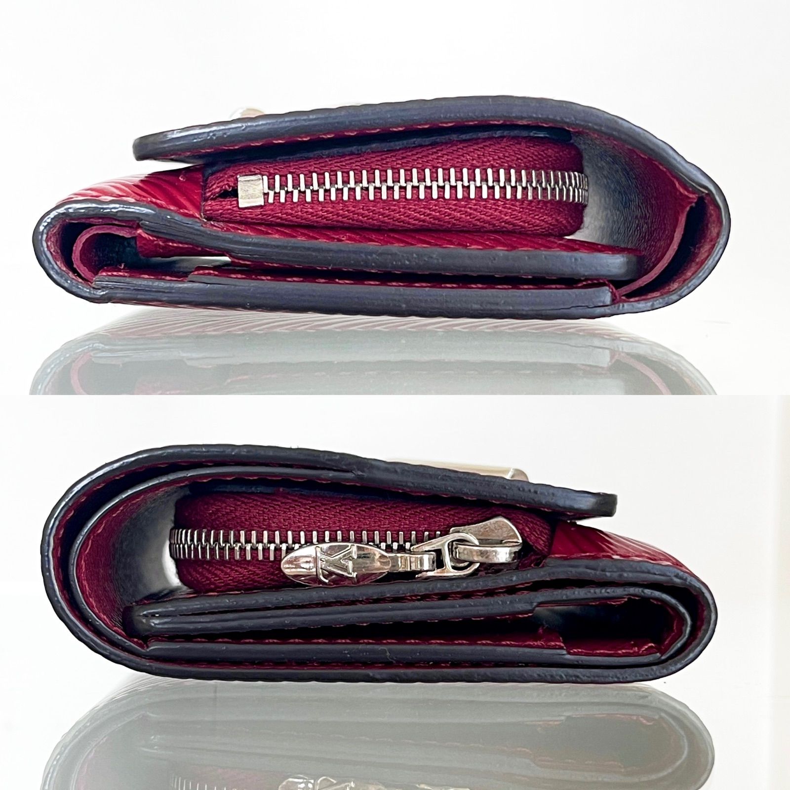ヴィトン ボルドー 赤 ポルトフォイユ・ツイスト コンパクト XS おり財布 - 折り財布