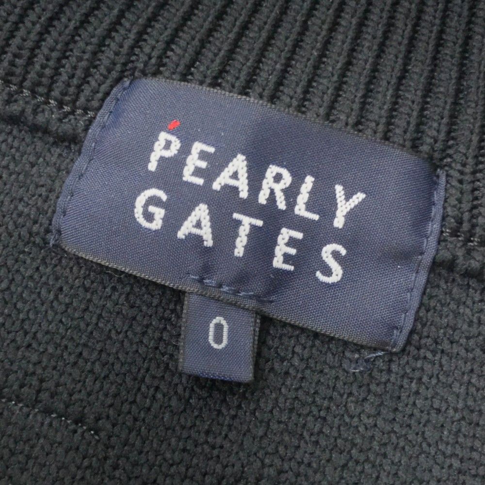 サイズ：0 PEARLY GATES パーリーゲイツ  ニットジャケット  ブラック系 [240101414595] ゴルフウェア レディース ストスト サイズ：0 PEARLY GATES パーリーゲイツ ニットジャケット