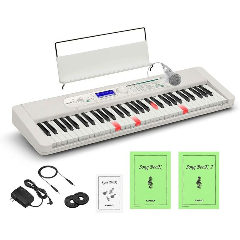 メーカー正規品 カシオ CASIO Casiotone 光ナビゲーションキーボード ホワイト 61鍵盤 LK-530