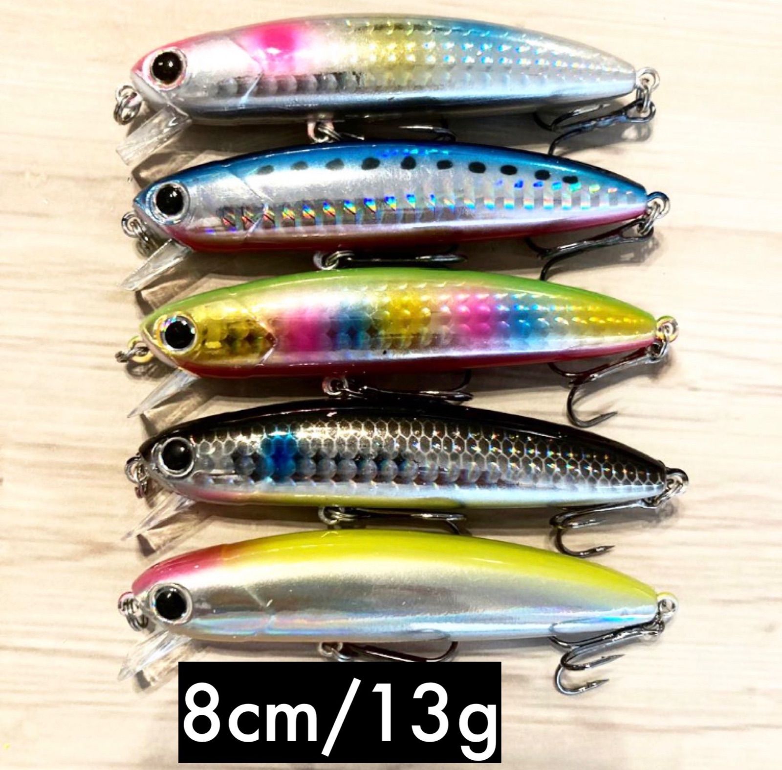 メ○バス x80マグナム風 シンキングミノー 5セット
