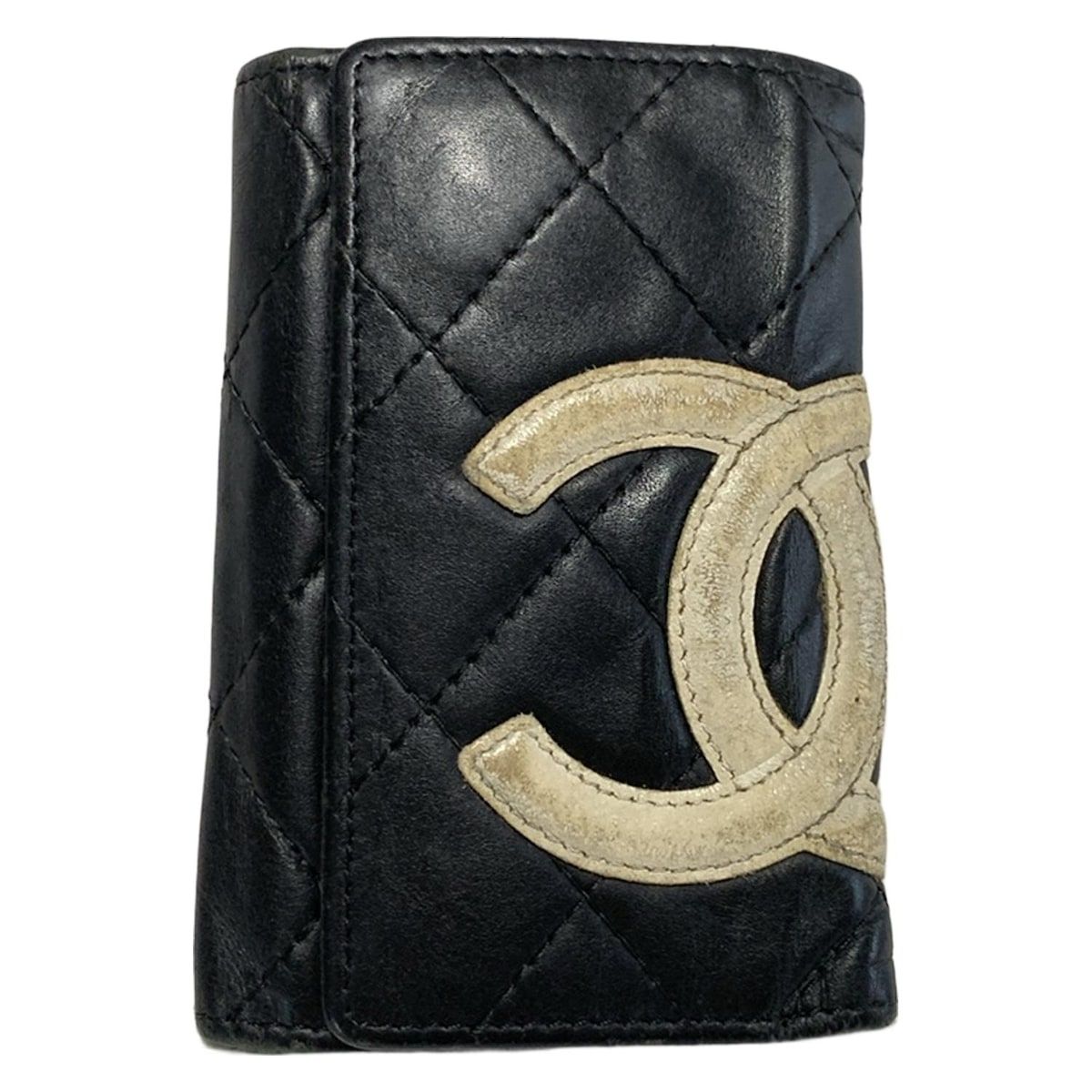 CHANEL シャネル ココマーク キーケース ブラック ホワイト