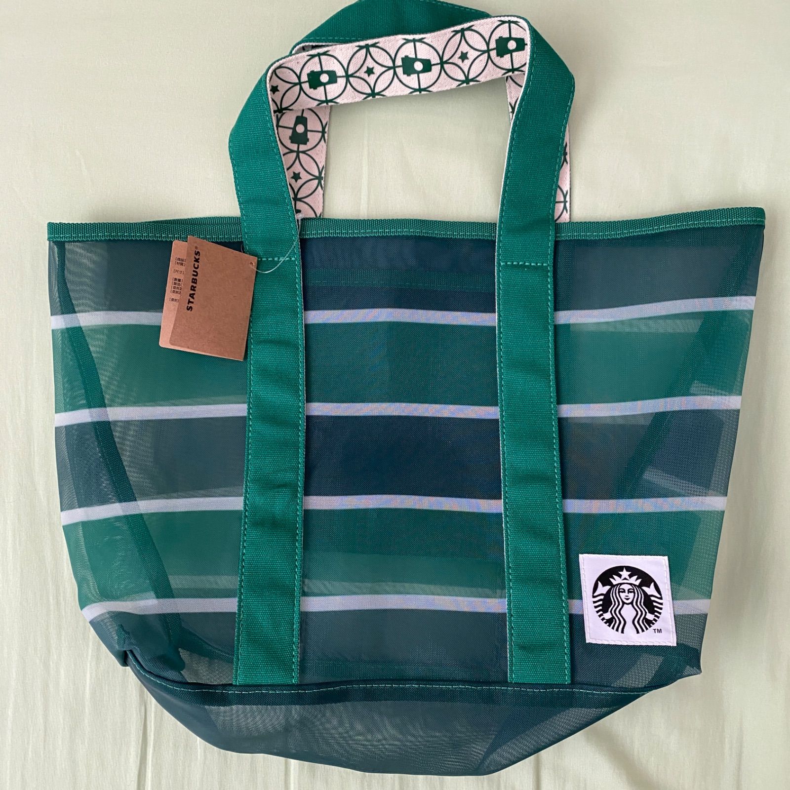 台湾限定　star bucks スターバックス　漁網バック　トートバック　スタバ 台湾 スタバ Starbucks 漁師網バッグ サイレン トートバッグ
