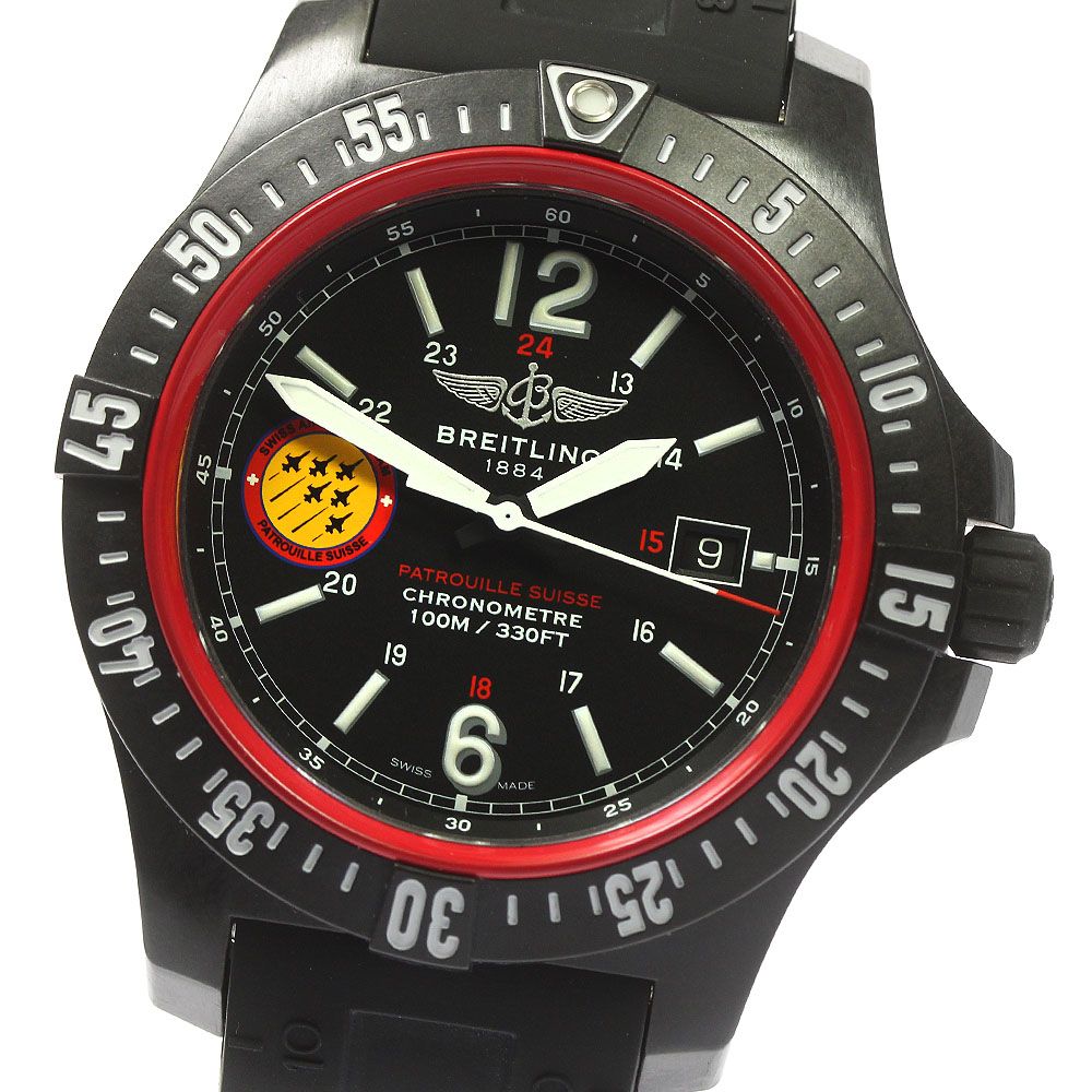 ブライトリング BREITLING X74320 コルト スカイレーサー デイト クォーツ メンズ極美品箱・保証書付き_783290