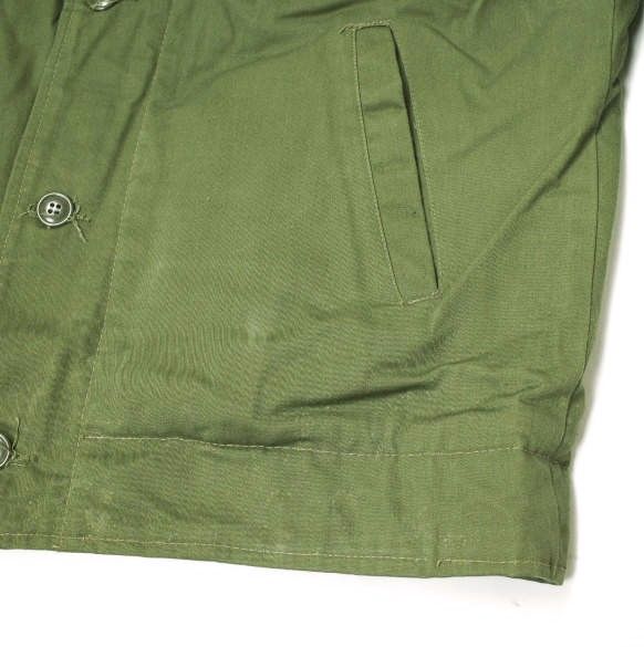 US NAVY 米海軍 60s A-2 Deck Jacket 民間モデル デッキジャケット S KHAKI ヴィンテージ VINTAGE  EMARジッパー アウター g16175