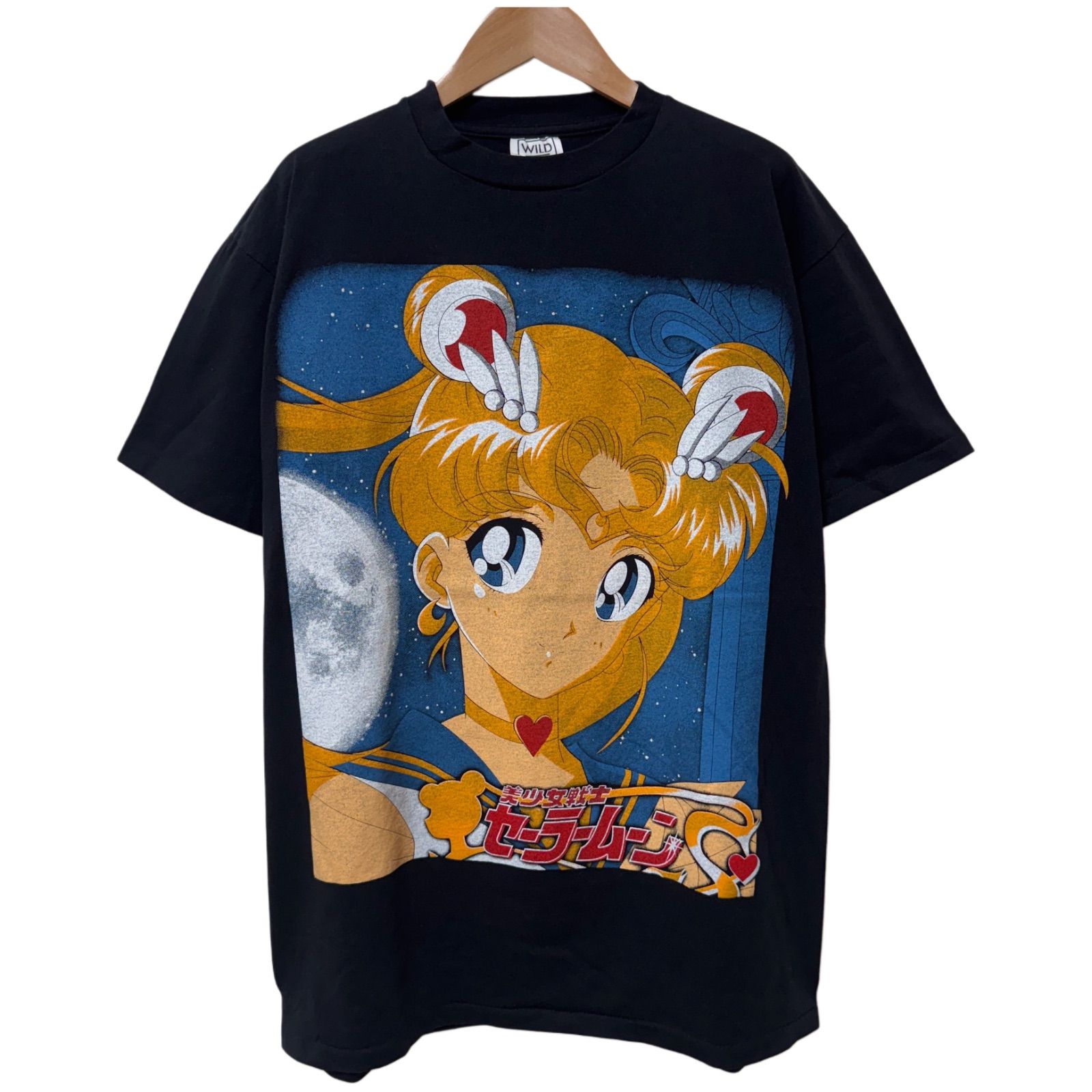 美少女戦士セーラームーン Tシャツ 両面プリント USA XL シングル セーラームーン Tシャツ Lサイズ ブラック 90s 00s USA製