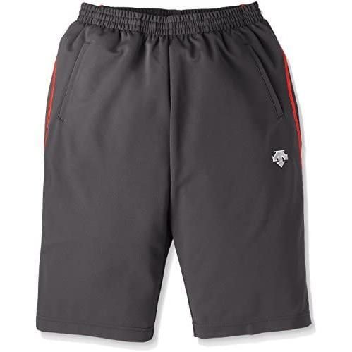 デサント(DESCENTE) フィットネス ハーフパンツ 吸汗速乾 UVカット DTM-1911PB メンズ インクグレー×レッド Mサイズ